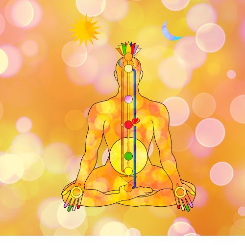 Image de la circulation de l'energie dans le corps
